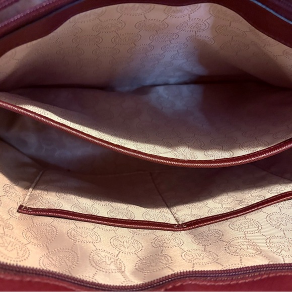 Michael Kors Red Burgandy Tote - Picture 6 of 9